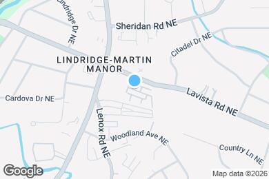 Map image of the property - 1190 Lavista Cir NE