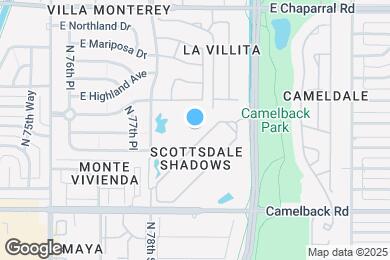 Map image of the property - 7870 E Camelback Rd