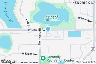 Map image of the property - 9940 W Jewell Ave