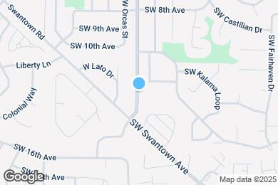 Map image of the property - 1250 SW Heller St