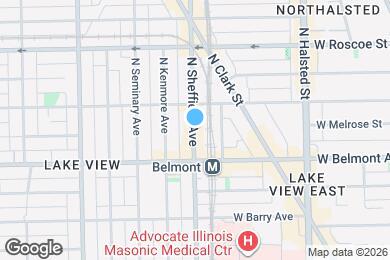Map image of the property - 3257 N Sheffield Ave