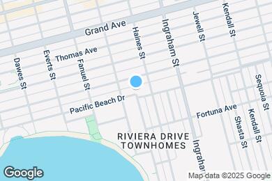 Map image of the property - Pacific Beach Dr - FULLY FURNISHED