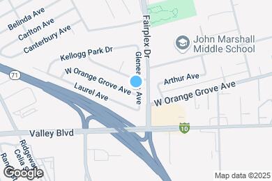 Map image of the property - 2109 W Orange Grove Ave