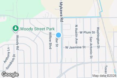 Map image of the property - 2205 Cedar St