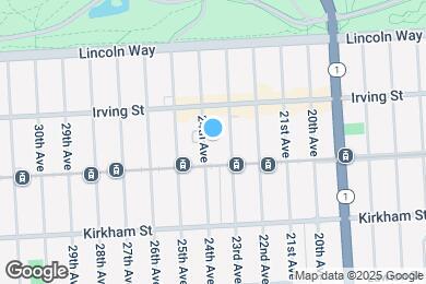 Map image of the property - 1358 24th Ave