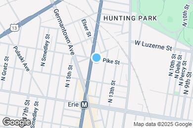 Map image of the property - 3849 N Broad St