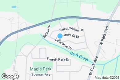 Map image of the property - 135 Bellelaine Dr