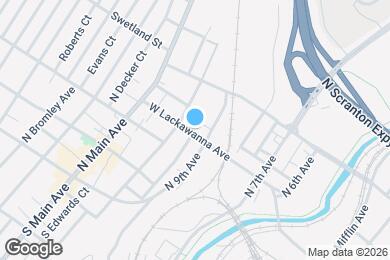 Map image of the property - 914 W Lackawanna Ave