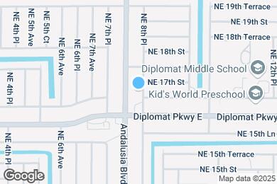 Map image of the property - 1622 NE 8th Pl