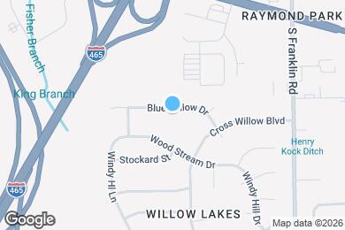 Map image of the property - 7645 Blue Willow Dr