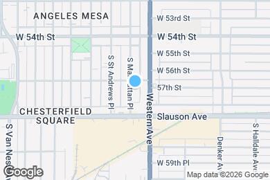 Map image of the property - 5714 S Manhattan Pl