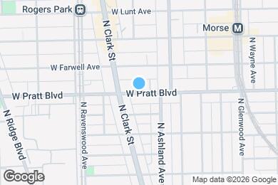 Map image of the property - 1646 W Pratt Blvd