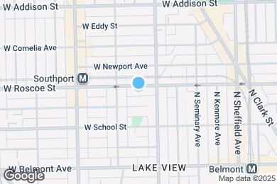 Map image of the property - 1225 W Roscoe St