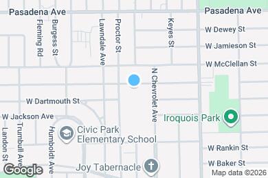 Map image of the property - 929 W Genesee St