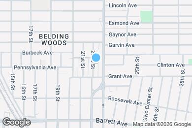 Map image of the property - 712 22nd St