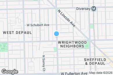Map image of the property - 2612 N Racine Ave