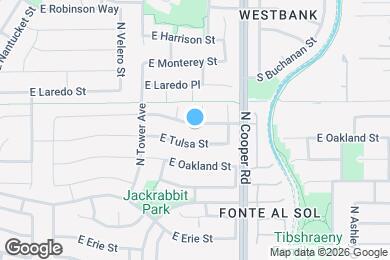 Map image of the property - 1863 E San Tan St