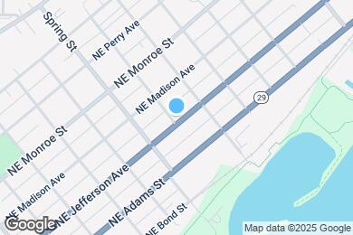 Map image of the property - 1401 NE Jefferson Ave