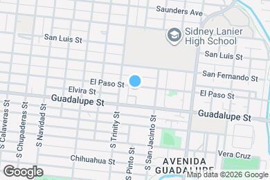 Map image of the property - 1606 El Paso St