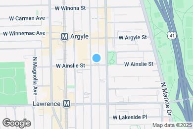 Map image of the property - 1026 W Ainslie St