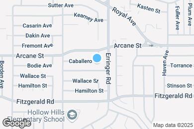 Map image of the property - 1848 Caballero St