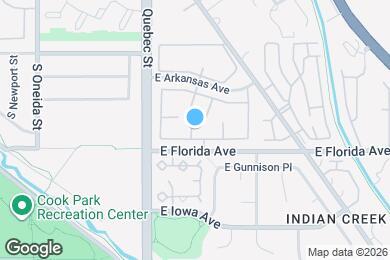 Map image of the property - 7474 E Arkansas Ave