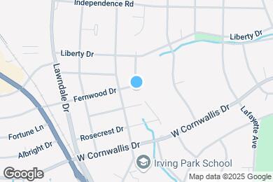 Map image of the property - 1901 Fernwood Dr