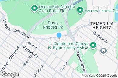 Map image of the property - 4649 W Point Loma Blvd