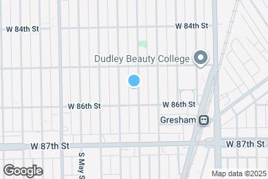 Map image of the property - 8536 S Morgan St