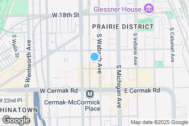 Map image of the property - 2024 S Wabash Ave