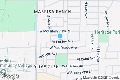 Map image of the property - 5720 W Purdue Ave