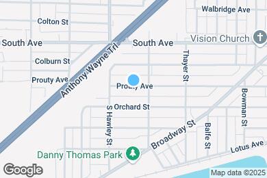 Map image of the property - 1023 Prouty Ave