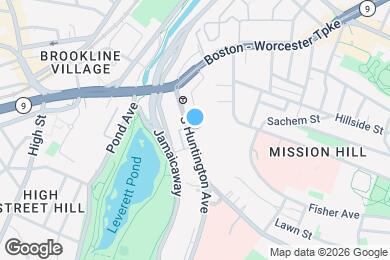 Map image of the property - 50 S Huntington Ave