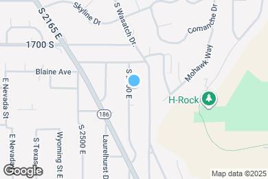 Map image of the property - 1793 S 2600 E