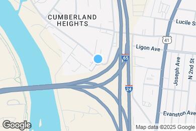 Map image of the property - 1405 Napoleon St