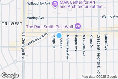 Map image of the property - 625 N Flores St