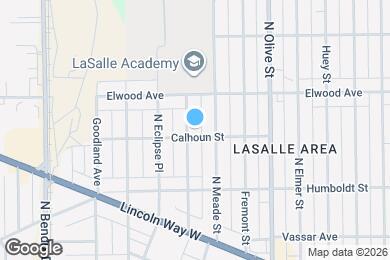 Map image of the property - 1306 N Kaley St