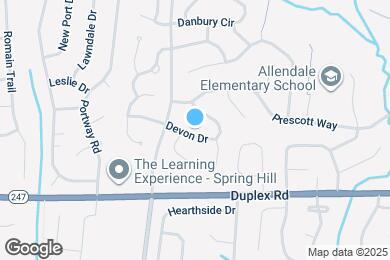 Map image of the property - 1816 Devon Dr