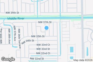 Map image of the property - 3540 NW 34th Terrace