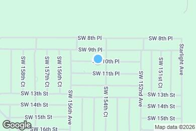 Map image of the property - 15482 SW 10th Pl