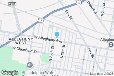 Map image of the property - 2633 W Allegheny Ave