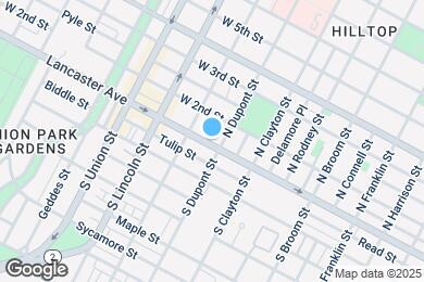 Map image of the property - 1703 Lancaster Ave
