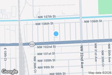 Map image of the property - 10345 NW 35th Ave