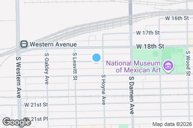 Map image of the property - 2113 W 18th Pl