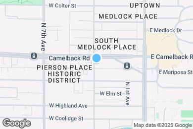 Map image of the property - 198 W Mariposa St