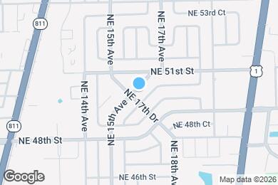 Map image of the property - 1724 NE 50th Ct