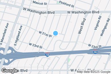Map image of the property - 2102 S Palm Grove Ave