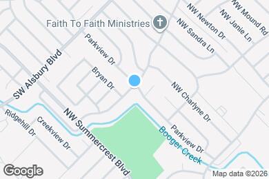 Map image of the property - 617 Parkview Dr