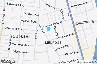 Map image of the property - 2412 Vaulx Ln