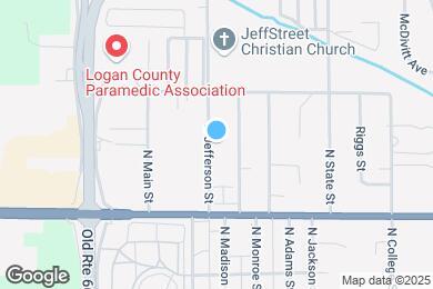 Map image of the property - 1026 N Jefferson St